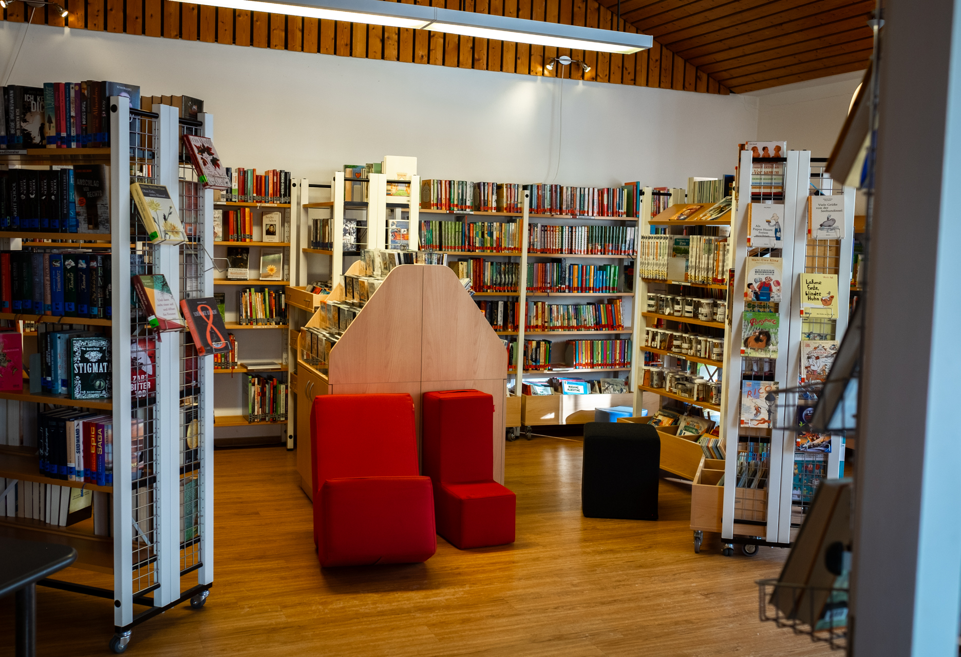 Einblick in die Bücherei