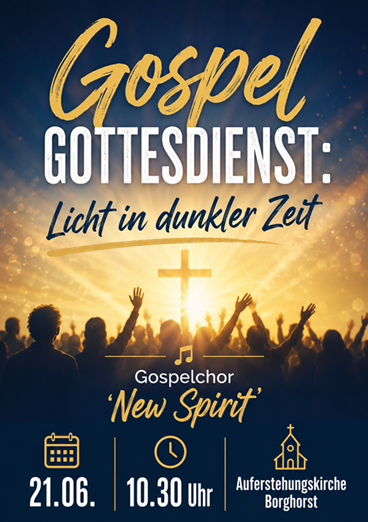 Plakat zum Gospelgottesdienst